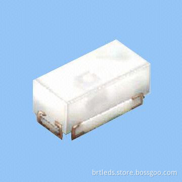 SMD LED, 0402 Package, Super Blue Color, 1.0x0.5x0.45mm, Typical Luminous Intensity of 80mcd